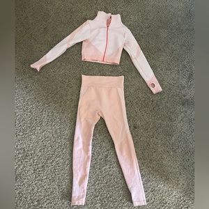 Orange and pink two piece set